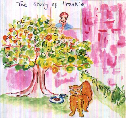 The Story of Frankie: Frankie outside Aunt Sofie's window.