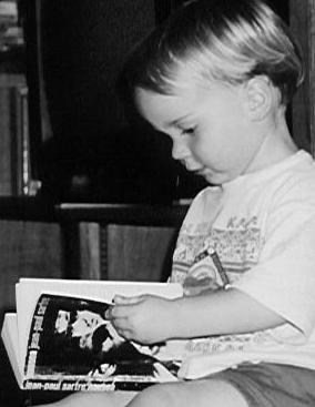 Alfred reading Sartre, 1997