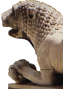 [Image: Stone lion]